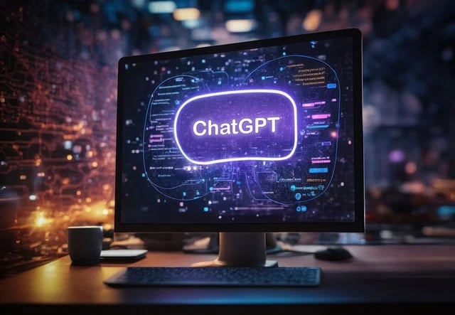 Chat GPT Animation auf dem Bildschirm