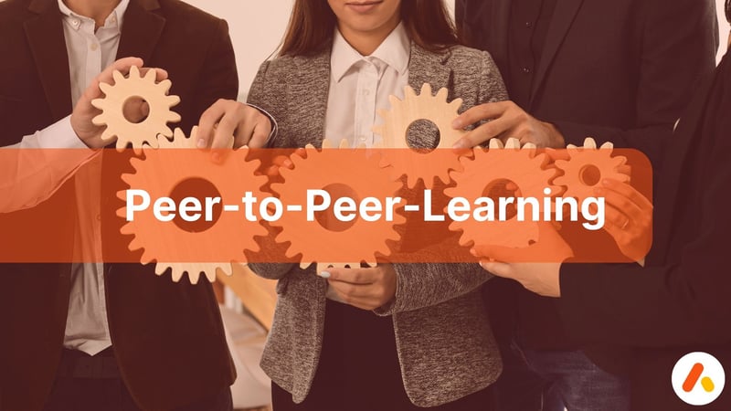 Sinnbildliche Darstellung von Peer-to-Peer-Learning.